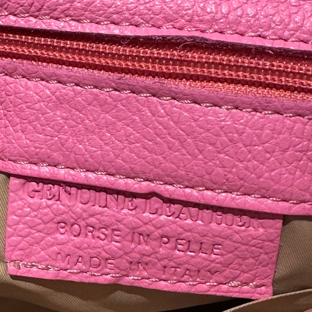 Pink Leather Clutch / Crossbody - Picture 3 of 5